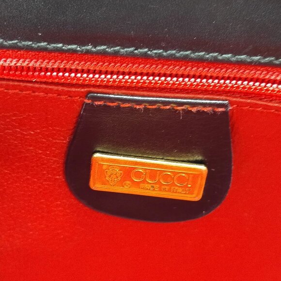 Gucci Vintage Vanity Bag Black Leather mon870-100625 - Picture 16 of 16